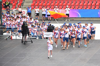Otevření Olympiády dětí a mládeže potvrdilo, že kraje nemají své hymny
