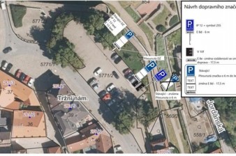 Tábor mění parkování před Střelnicí i na Tržním náměstí